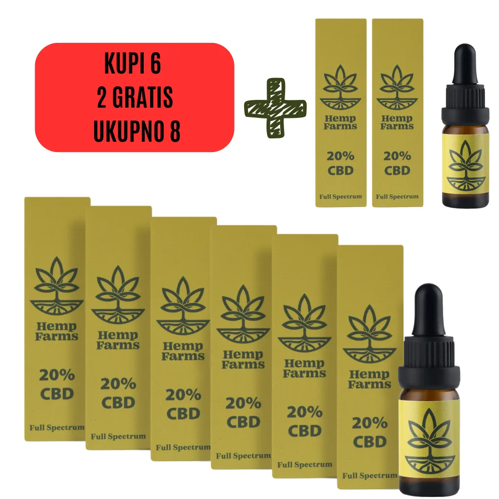 CBD ulje Super Combo 6 × 20% (12.000 mg)