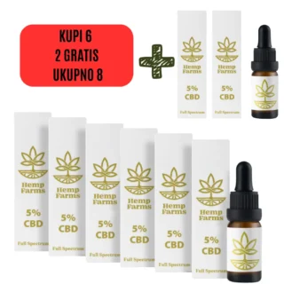 CBD ulje Super Combo 6 × 5% (3.000 mg)