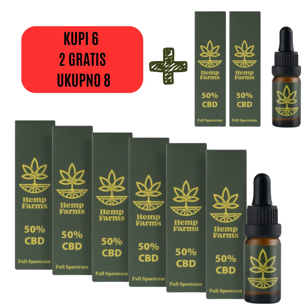 CBD ulje Super Combo 6 × 50% (30.000 mg)